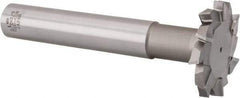 Interstate - 2-1/2" Cut Diam, 3/8" Cut Width, 23mm Neck Diam, 1" Shank Diam, 6-5/8" OAL, M42 Cobalt T-Slot Cutter - Staggered Teeth, 12 Teeth - Top Tool & Supply