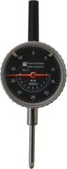 TESA Brown & Sharpe - 1" Range, 0-50 Dial Reading, 0.0005" Graduation Dial Drop Indicator - 2-1/4" Dial, 0.05" Range per Revolution, Revolution Counter - Top Tool & Supply