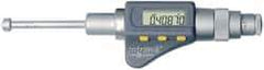 TESA Brown & Sharpe - 0.79" to 0.99", IP40 & IP54, Steel Face TiN Finish, Electronic Inside Micrometer - 0.00005" Resolution, 0.00016" Accuracy, 83" Gage Depth - Top Tool & Supply