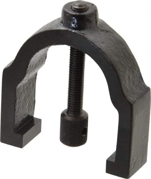 TESA Brown & Sharpe - 1 Inch Max Capacity of V, 1-5/8 Inch Long x 1-1/4 Inch Wide x 1-1/4 Inch High, V-Block Clamp - 90° V Angle, Hardened Steel Clamp, Use with Model 750-1 V-Block - Top Tool & Supply