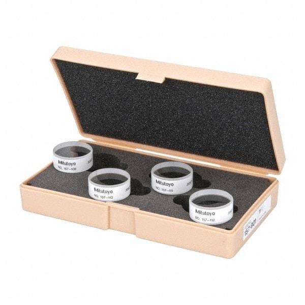 Mitutoyo - Micrometer Optical Parallels - 0 to 1mm, Use with Micrometers - Top Tool & Supply