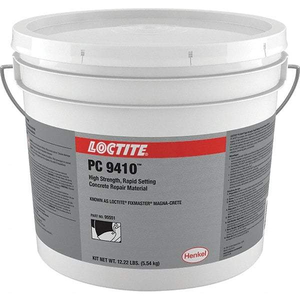 Loctite - 1 Gal Pail Gray Magnesium Phosphate Filler/Repair Caulk - 2000°F Max Operating Temp, 10 min Tack Free Dry Time, 1 to 2 hr Full Cure Time, Series 135 - Top Tool & Supply