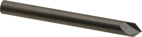 Made in USA - 1/4" Body Diam, 90°, 2-1/2" OAL, Solid Carbide Spotting Drill - Top Tool & Supply