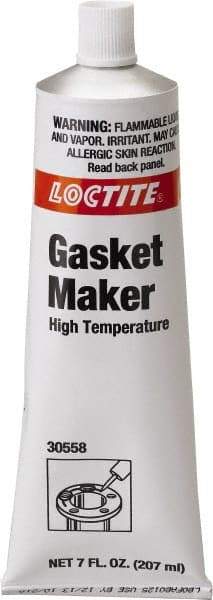 Loctite - 7 oz Tube Gray RTV Silicone Gasket Sealant - -50 to 600°F Operating Temp - Top Tool & Supply