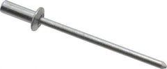 RivetKing - Size 42 Dome Head Aluminum Closed End Sealing Blind Rivet - Aluminum Mandrel, 0.063" to 1/8" Grip, 1/4" Head Diam, 0.129" to 0.133" Hole Diam, 0.36" Length Under Head, 1/8" Body Diam - Top Tool & Supply