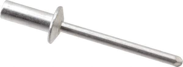 RivetKing - Size 64 Dome Head Aluminum Closed End Sealing Blind Rivet - Aluminum Mandrel, 0.188" to 1/4" Grip, 3/8" Head Diam, 0.192" to 0.196" Hole Diam, 0.531" Length Under Head, 3/16" Body Diam - Top Tool & Supply