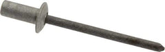 RivetKing - Size 64 Dome Head Aluminum Closed End Sealing Blind Rivet - Steel Mandrel, 0.188" to 1/4" Grip, 3/8" Head Diam, 0.192" to 0.196" Hole Diam, 0.531" Length Under Head, 3/16" Body Diam - Top Tool & Supply