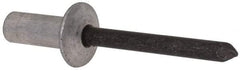 RivetKing - Size 86 Dome Head Aluminum Closed End Sealing Blind Rivet - Steel Mandrel, 1/8" to 1/4" Grip, 1/2" Head Diam, 0.257" to 0.261" Hole Diam, 0.695" Length Under Head, 1/4" Body Diam - Top Tool & Supply