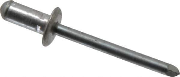 RivetKing - Size 82-84 Dome Head Aluminum Multi Grip Blind Rivet - Steel Mandrel, 0.062" to 1/4" Grip, 0.511" Head Diam, 0.257" to 0.261" Hole Diam, 0.472" Length Under Head, 1/4" Body Diam - Top Tool & Supply