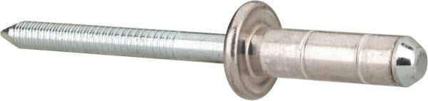 RivetKing - Size 86-88 Dome Head Aluminum Multi Grip Blind Rivet - Steel Mandrel, 1/4" to 3/4" Grip, 0.511" Head Diam, 0.257" to 0.261" Hole Diam, 0.708" Length Under Head, 1/4" Body Diam - Top Tool & Supply