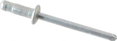 RivetKing - Size 52-53 Dome Head Steel Multi Grip Blind Rivet - Steel Mandrel, 0.056" to 0.196" Grip, 0.312" Head Diam, 0.192" to 0.196" Hole Diam, 0.437" Length Under Head, 5/32" Body Diam - Top Tool & Supply