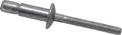 RivetKing - Size 86 Dome Head Aluminum Structural with Locking Stem Blind Rivet - Aluminum Mandrel, 0.08" to 3/8" Grip, 0.525" Head Diam, 0.261" to 0.272" Hole Diam, 0.56" Length Under Head, 1/4" Body Diam - Top Tool & Supply