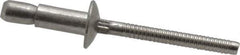 RivetKing - Size 64 Dome Head Stainless Steel Structural with Locking Stem Blind Rivet - Stainless Steel Mandrel, 0.062" to 0.27" Grip, 0.385" Head Diam, 0.194" to 0.204" Hole Diam, 0.415" Length Under Head, 3/16" Body Diam - Top Tool & Supply