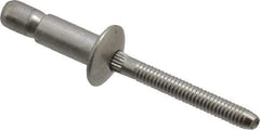 RivetKing - Size 86 Dome Head Stainless Steel Structural with Locking Stem Blind Rivet - Stainless Steel Mandrel, 0.08" to 3/8" Grip, 0.525" Head Diam, 0.261" to 0.276" Hole Diam, 0.56" Length Under Head, 1/4" Body Diam - Top Tool & Supply