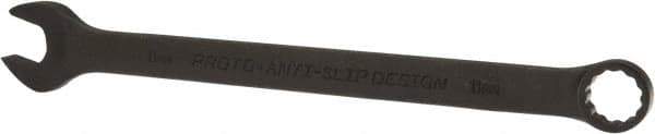 Proto - 11mm 12 Point Offset Combination Wrench - 15° Offset Angle, 6-29/32" OAL, Steel, Black Finish - Top Tool & Supply