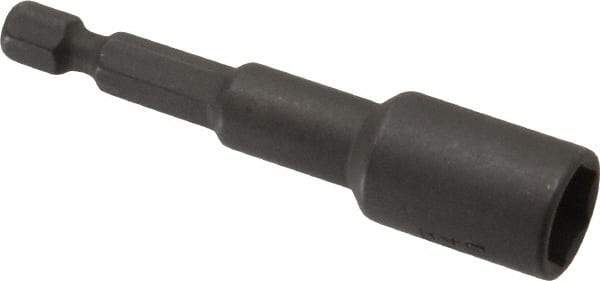 Wera - 10mm Nonmagnetic Nutsetter - 1/4" Hex Drive, 2-5/8" OAL, 9/16" Socket Nose Diam - Top Tool & Supply