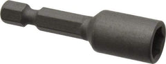 Wera - 8mm Nonmagnetic Nutsetter - 1/4" Hex Drive, 2" OAL, 1/2" Socket Nose Diam - Top Tool & Supply