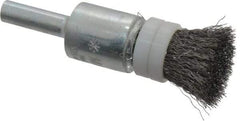 Anderson - 1/2" Brush Diam, Crimped, Flared End Brush - 1/4" Diam Shank, 20,000 Max RPM - Top Tool & Supply