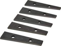 Value Collection - 6 to 10° Angle, 3-1/2 Inch Long, Angle Block Set - 5/32 Inch Thick, 55-60 Rc Hardness, 5 Pieces - Top Tool & Supply