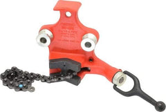 Ridgid - 1/2 to 4-1/2" Pipe Capacity, Manual Chain Vise - Bolt Down, Cast Iron, Model Number BC410P - Top Tool & Supply