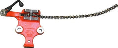 Ridgid - 1/8 to 5" Pipe Capacity, Manual Chain Vise - Bolt Down, Cast Iron, Model Number BC510 - Top Tool & Supply