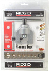 Ridgid - 3/16 to 5/8" Pipe Capacity, Flaring Tools & Tube Expanders - Top Tool & Supply