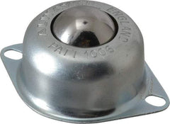 SKF - Oval, Carbon Steel Ball Transfer - 30.5mm Mount Height, 120 Lb. Capacity - Top Tool & Supply