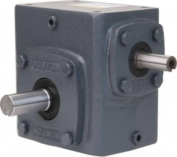 Boston Gear - 5.16 Centerline Distance, 40:1, 44 RPM Output, 7 Input Horsepower, 8,178 Lbs. Max Torque, Speed Reducer - Part No. 752-40-G, 1-1/4" Shaft Diam, Single Shaft Left, 1-1/4" Bore, 10-1/2" High - Top Tool & Supply