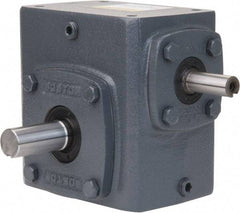 Boston Gear - 2.06 Centerline Distance, 60:1, 29 RPM Output, 0.55 Input Horsepower, 826 Lbs. Max Torque, Speed Reducer - Single Shaft Left - Top Tool & Supply