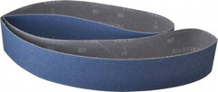 Norton - 2-1/2" Wide x 60" OAL, 80 Grit, Zirconia Alumina Abrasive Belt - Zirconia Alumina, Medium, Coated, Y Weighted Cloth Backing, Dry, Series R821 - Top Tool & Supply