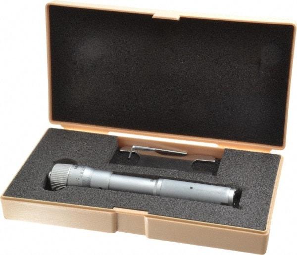 Mitutoyo - 0.8 to 1", Mechanical Inside Hole Micrometer - 0.0002" Graduation, 0.00015" Accuracy, Ratchet Stop Thimble - Top Tool & Supply