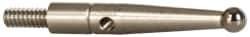 Compac - 2mm Ball Diam, Carbide, Ball Test Indicator Contact Point - 0.72" Contact Point Length, Use with Brown & Sharpe Dial Test Indicators - Top Tool & Supply