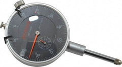 Peacock - 1" Range, 0-100 Dial Reading, 0.001" Graduation Dial Drop Indicator - 2-3/64" Dial, 0.002" Accuracy, Revolution Counter - Top Tool & Supply