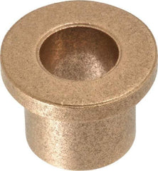 Boston Gear - 7/16" Inside x 5/8" Outside Diam, Oil Impregnated Bronze Sleeve Bearing - 7/8" Flange Outside Diam, 1/8" Flange Thickness, 5/8" OAL - Top Tool & Supply