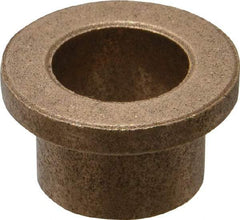 Boston Gear - 1/2" Inside x 5/8" Outside Diam, Oil Impregnated Bronze Sleeve Bearing - 7/8" Flange Outside Diam, 1/8" Flange Thickness, 1/2" OAL - Top Tool & Supply