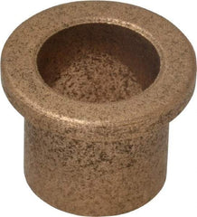 Boston Gear - 5/8" Inside x 3/4" Outside Diam, Oil Impregnated Bronze Sleeve Bearing - 1" Flange Outside Diam, 1/8" Flange Thickness, 3/4" OAL - Top Tool & Supply