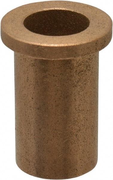 Boston Gear - 5/8" Inside x 13/16" Outside Diam, Oil Impregnated Bronze Sleeve Bearing - 1-1/16" Flange Outside Diam, 5/32" Flange Thickness, 1-1/2" OAL - Top Tool & Supply