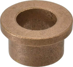 Boston Gear - 5/8" Inside x 7/8" Outside Diam, Oil Impregnated Bronze Sleeve Bearing - 1-1/8" Flange Outside Diam, 5/32" Flange Thickness, 5/8" OAL - Top Tool & Supply