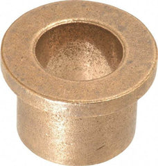 Boston Gear - 5/8" Inside x 7/8" Outside Diam, Oil Impregnated Bronze Sleeve Bearing - 1-1/8" Flange Outside Diam, 5/32" Flange Thickness, 3/4" OAL - Top Tool & Supply