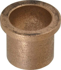 Boston Gear - 7/8" Inside x 1" Outside Diam, Oil Impregnated Bronze Sleeve Bearing - 1-1/4" Flange Outside Diam, 5/32" Flange Thickness, 1" OAL - Top Tool & Supply