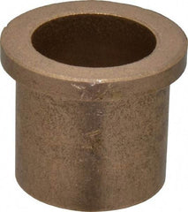 Boston Gear - 1" Inside x 1-1/4" Outside Diam, Oil Impregnated Bronze Sleeve Bearing - 1-1/2" Flange Outside Diam, 3/16" Flange Thickness, 1-1/4" OAL - Top Tool & Supply