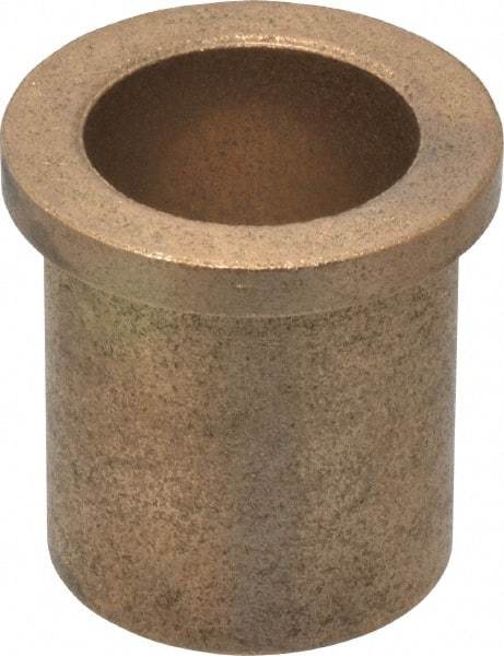 Boston Gear - 1" Inside x 1-1/4" Outside Diam, Oil Impregnated Bronze Sleeve Bearing - 1-1/2" Flange Outside Diam, 3/16" Flange Thickness, 1-1/2" OAL - Top Tool & Supply