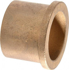 Boston Gear - 1-1/4" Inside x 1-1/2" Outside Diam, Oil Impregnated Bronze Sleeve Bearing - 1-3/4" Flange Outside Diam, 3/16" Flange Thickness, 1-1/4" OAL - Top Tool & Supply