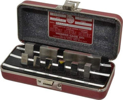 Starrett - 9 Piece, 1/16 to 2", Grade 0, Steel Gage Block Set - Rectangular - Top Tool & Supply