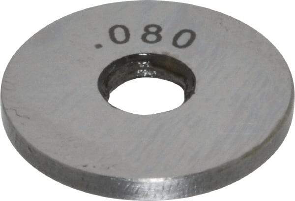 Value Collection - 0.08" Round Steel Spacer Block - Accuracy Grade B - Top Tool & Supply