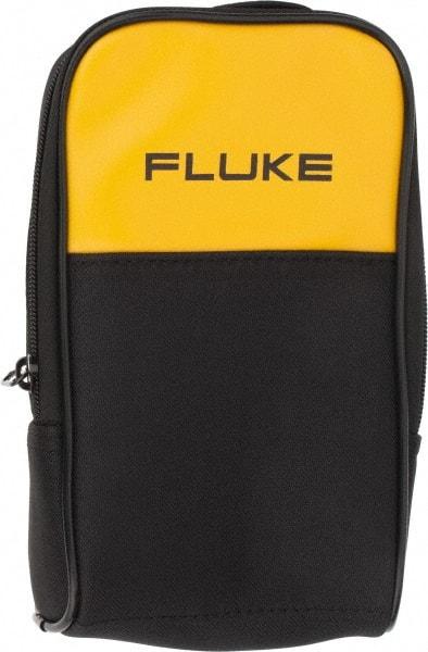 Fluke - Black/Yellow Electrical Test Equipment Case - Use with Digital Multimeters - Top Tool & Supply