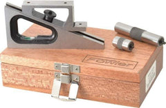 Fowler - 6-1/4 Inch Adjustable Planer and Shaper Gage - 5 Inch Long, 3/4 Inch Wide, 6-1/4 Inch High Base, Includes 1 Inch Extension Post, 3 Inch Extension Post, Wooden Case - Top Tool & Supply