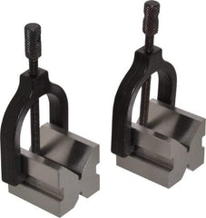 Value Collection - 14.29 to 1" Capacity, 90° Angle, Tool Steel V-Block - 1-3/4" Long x 1-19/32" Wide x 1-7/16" High, Sold as 2 Block Set - Top Tool & Supply