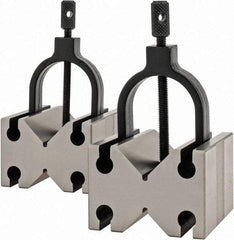 Value Collection - 25.4 to 1-1/2" Capacity, 90° Angle, Tool Steel V-Block - 2-3/4" Long x 2-1/2" Wide x 1-3/4" High, Sold as Matched Pair - Top Tool & Supply