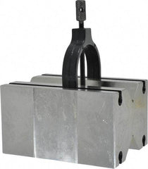 Value Collection - 31.75 to 2-1/8" Capacity, 90° Angle, Tool Steel V-Block - 4-7/8" Long x 3-1/2" Wide x 2-3/4" High, Sold as Matched Pair - Top Tool & Supply